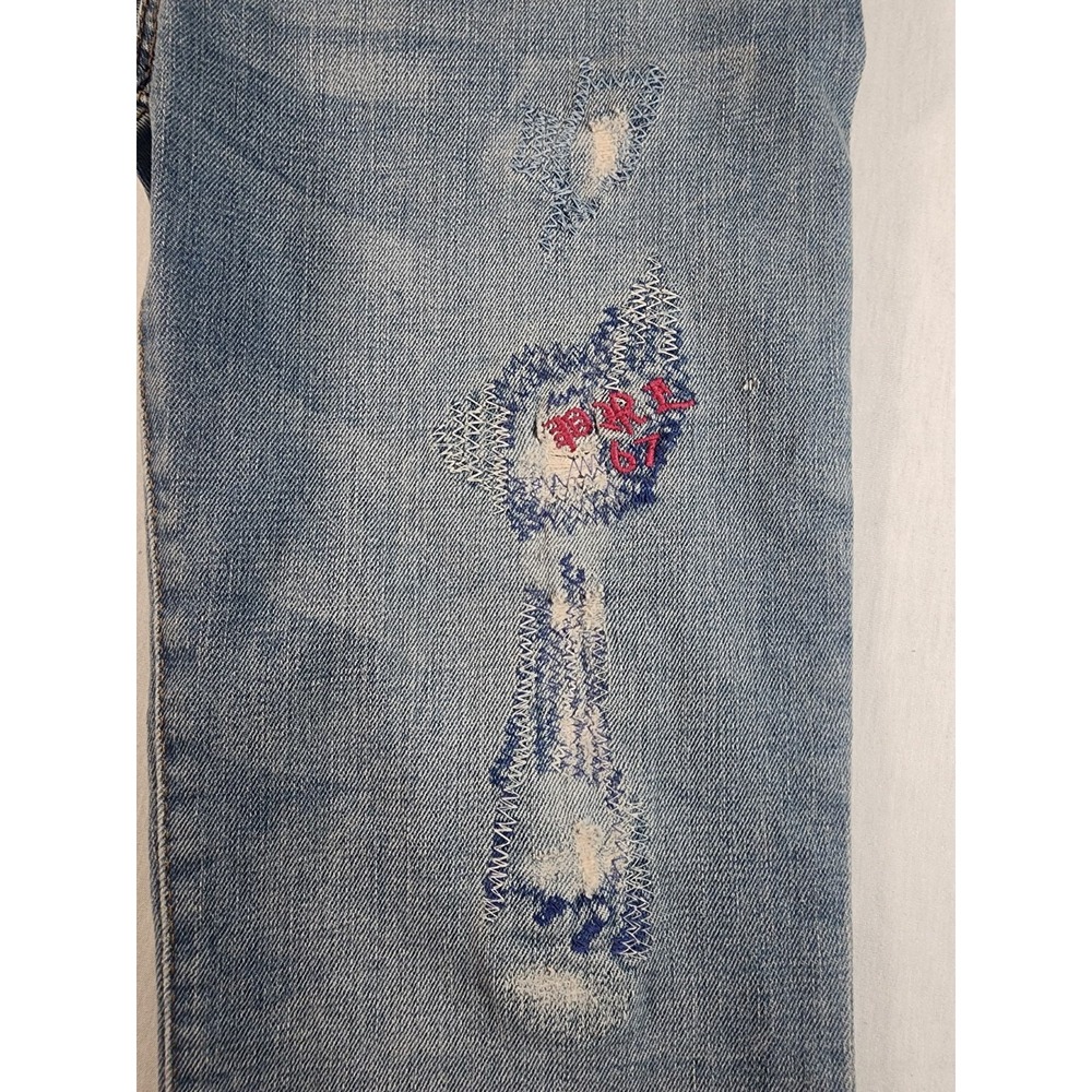 Polo by Ralph Lauren Kids Light Wash Denim Jeans with Embroidered Detail - Picture 15 of 16